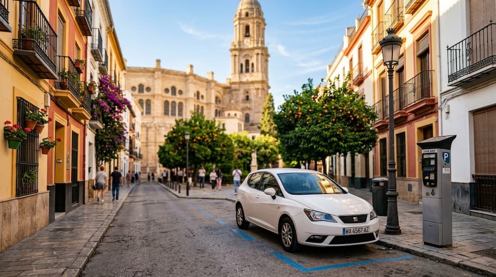 Parken in Malaga: Wo man im Zentrum, in der blauen Zone und kostenlos parkt